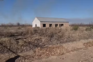 Casa de retiro en construcción. Realizado por Iglesia.
